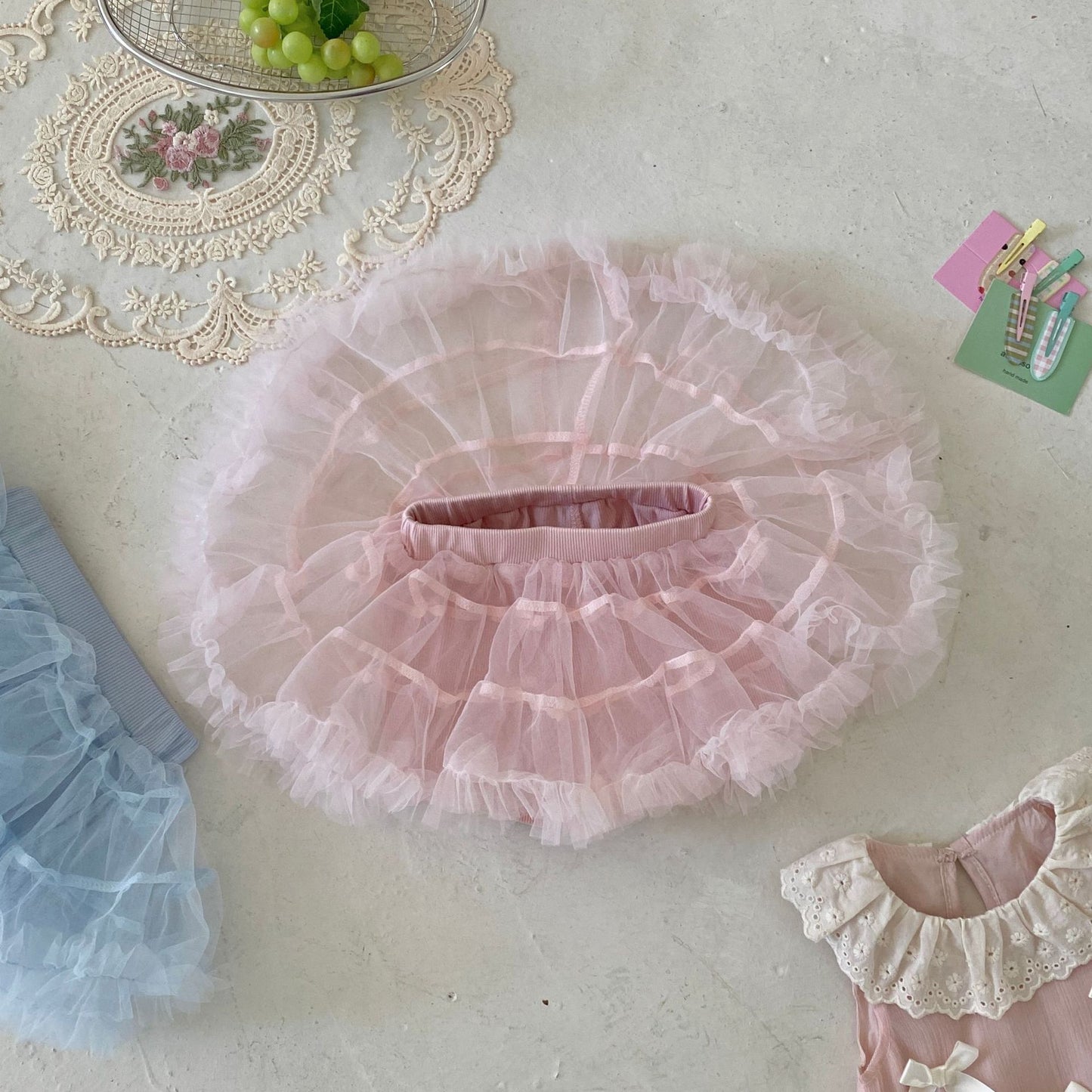 Arrival Summer Baby Kids Girls Tulle Decorated Skirt, MyKids-USA®, Baby & Toddler Bottoms, MyKids-USA - Size/Age - 73 (6-9M) - Color - Pink -  -  - TR2604212251-C.