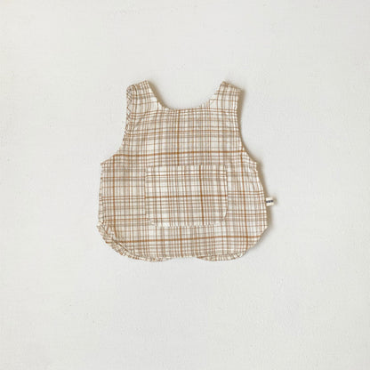 Arrival Summer Baby Kids Plaid VestArrival Summer Baby Kids Plaid Vest