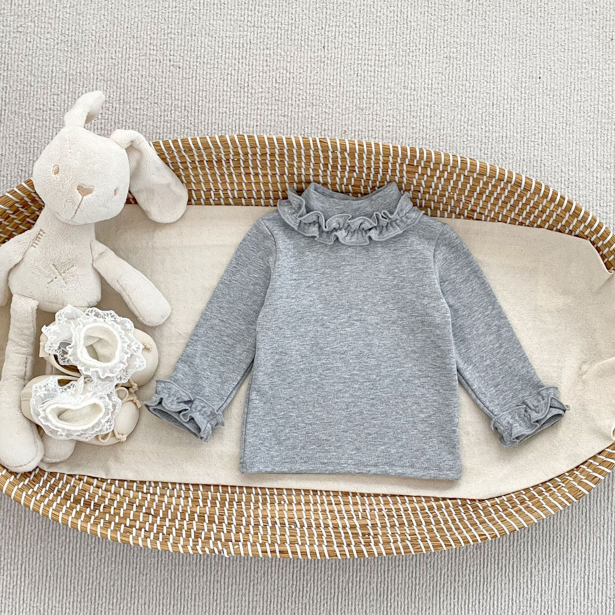 MyKids-USA® Baby Kids Girls Solid Color Turtle Neck Long Sleeves Top