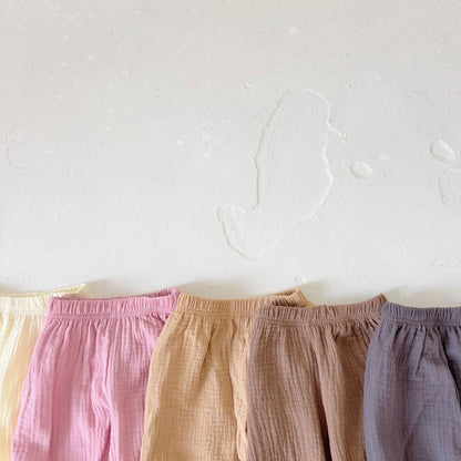 Summer Arrival Kids Unisex Cotton Casual Style Solid Color Pants, MyKids-USA®, Baby & Toddler Bottoms, MyKids-USA -  -  -  -  -  -  - 