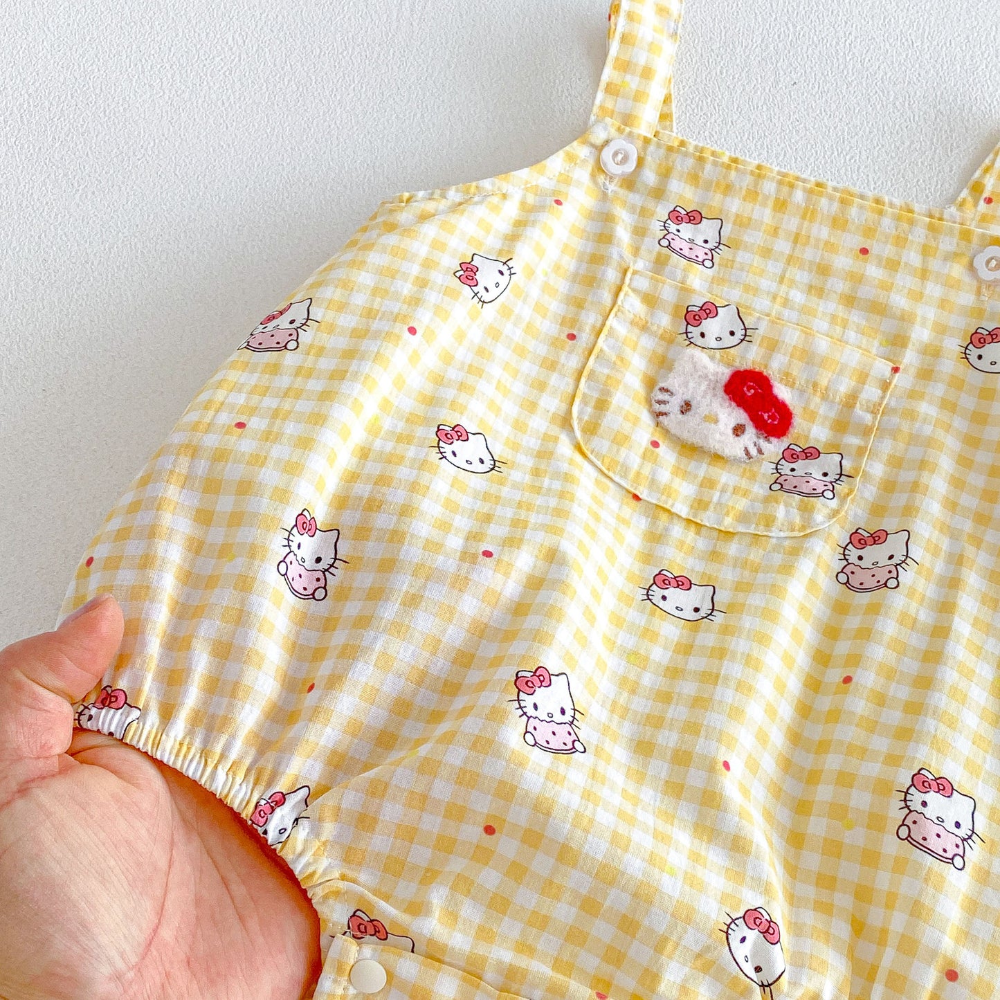Arrival Summer Baby Kids Girls Fly Sleeves Top and Cartoon Overalls Clothing Set
