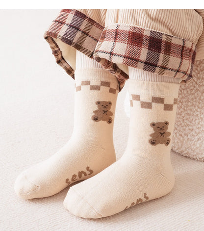 Baby Kids Unisex Breathable Comfy Pattern Socks 5-Pair Set