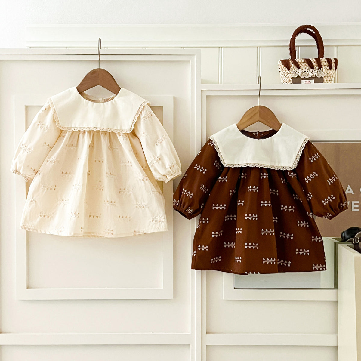 MyKids-USA® Autumn Arrival Baby Kids Girls Embroidery Pattern Long Sleeves Dress