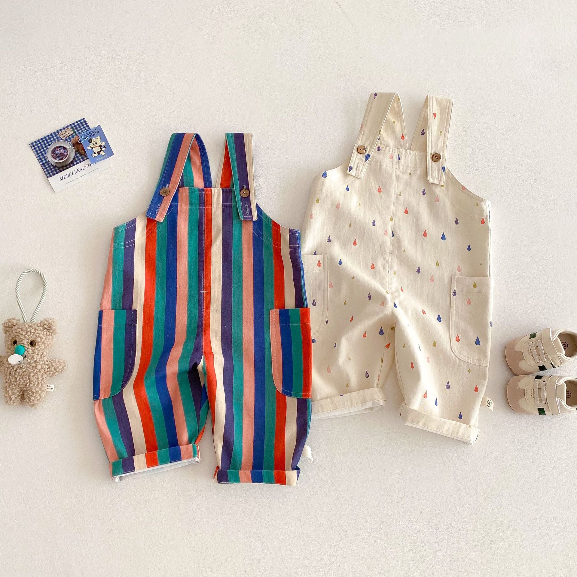 Spring Arrival Baby Unisex Sleeveless Dots or Striped Pattern Rompers Overalls, MyKids-USA®, Baby One-Pieces, MyKids-USA -  -  -  -  -  -  - .