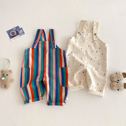 Spring Arrival Baby Unisex Sleeveless Dots or Striped Pattern Rompers Overalls, MyKids-USA®, Baby One-Pieces, MyKids-USA -  -  -  -  -  -  - .