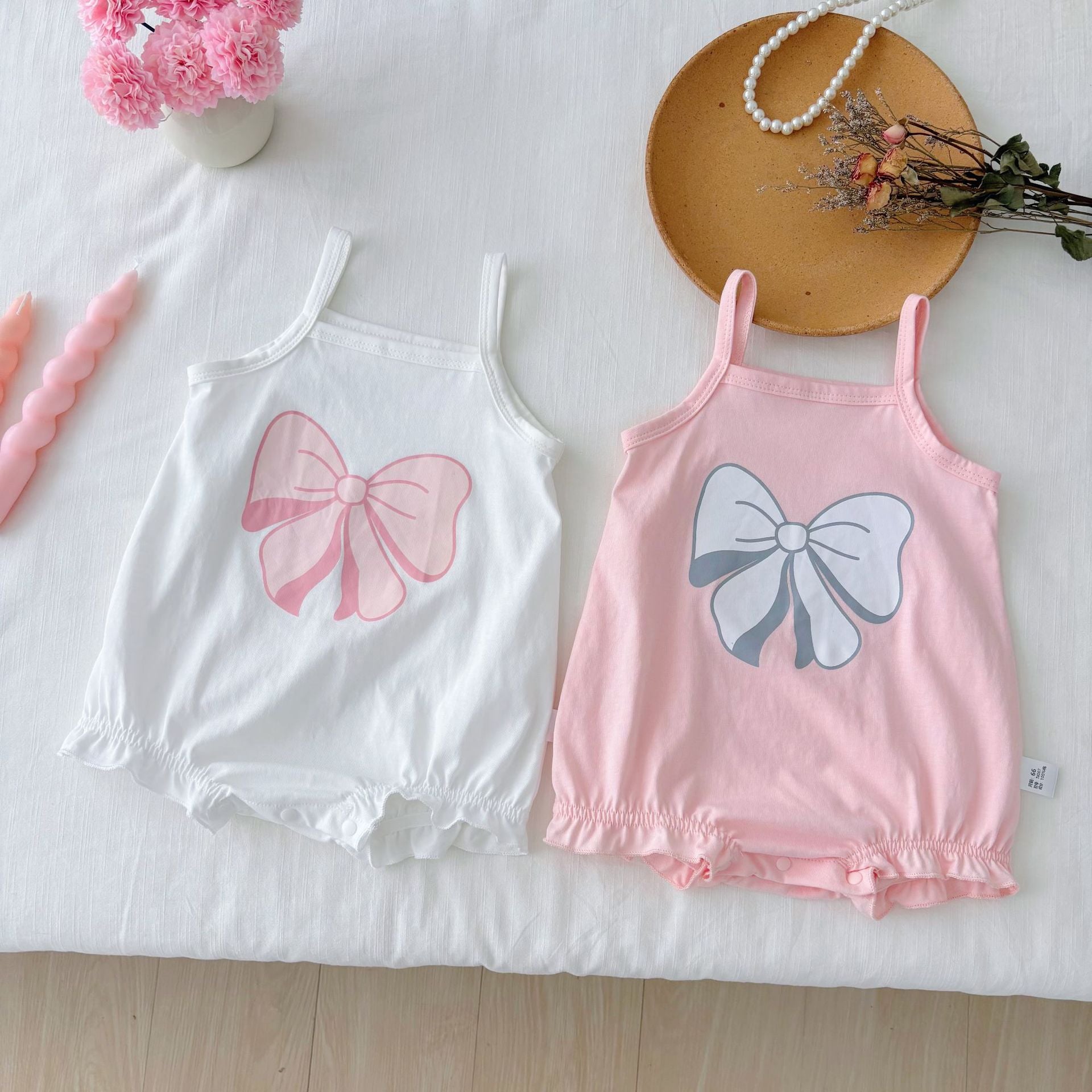 Summer Arrival Baby Girls Cute Butterfly-bow Pattern Sleeveless Onesies, MyKids-USA®, Baby One-Pieces, MyKids-USA -  -  -  -  -  -  - 