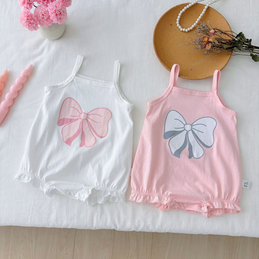 Summer Arrival Baby Girls Cute Butterfly-bow Pattern Sleeveless Onesies, MyKids-USA®, Baby One-Pieces, MyKids-USA -  -  -  -  -  -  - 