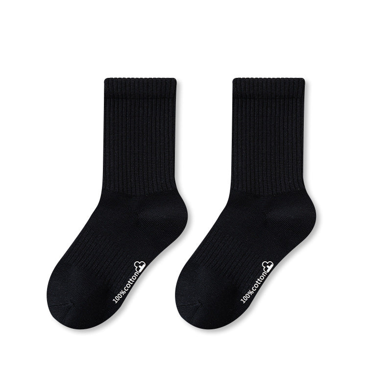 Autumn and Spring Baby Unisex Breathable Simple Letters Pattern Casual Socks, MyKids-USA®, Baby & Toddler Socks & Tights, MyKids-USA - Size/Age - S (1-3Y) - Color - Black -  -  - TR2511172212-B