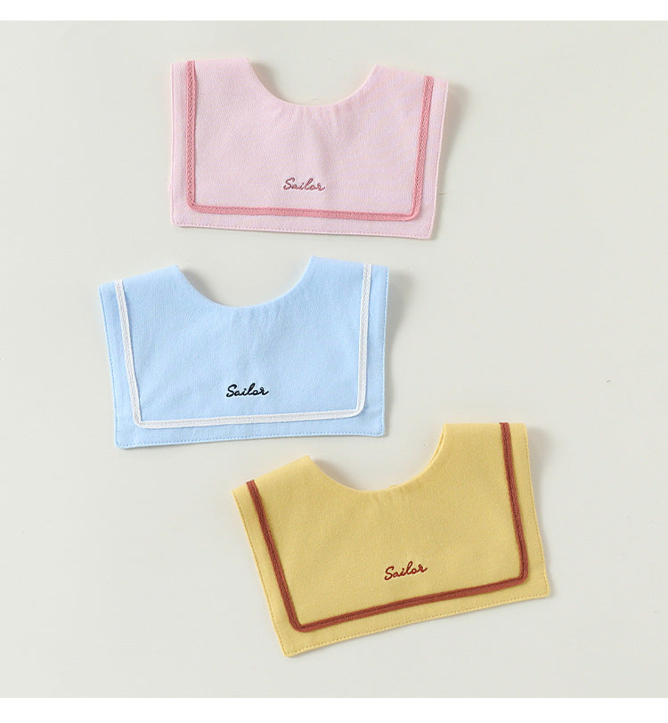 Adorable Letters Pattern Snap-on Square Shaped Bib, MyKids-USA®, Bibs, MyKids-USA -  -  -  -  -  -  - .