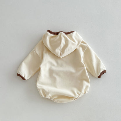 Autumn Arrival Baby Unisex Long Sleeves Teddy Bear Pattern Onesies with Hood, MyKids-USA®, Baby One-Pieces, MyKids-USA -  -  -  -  -  -  - 