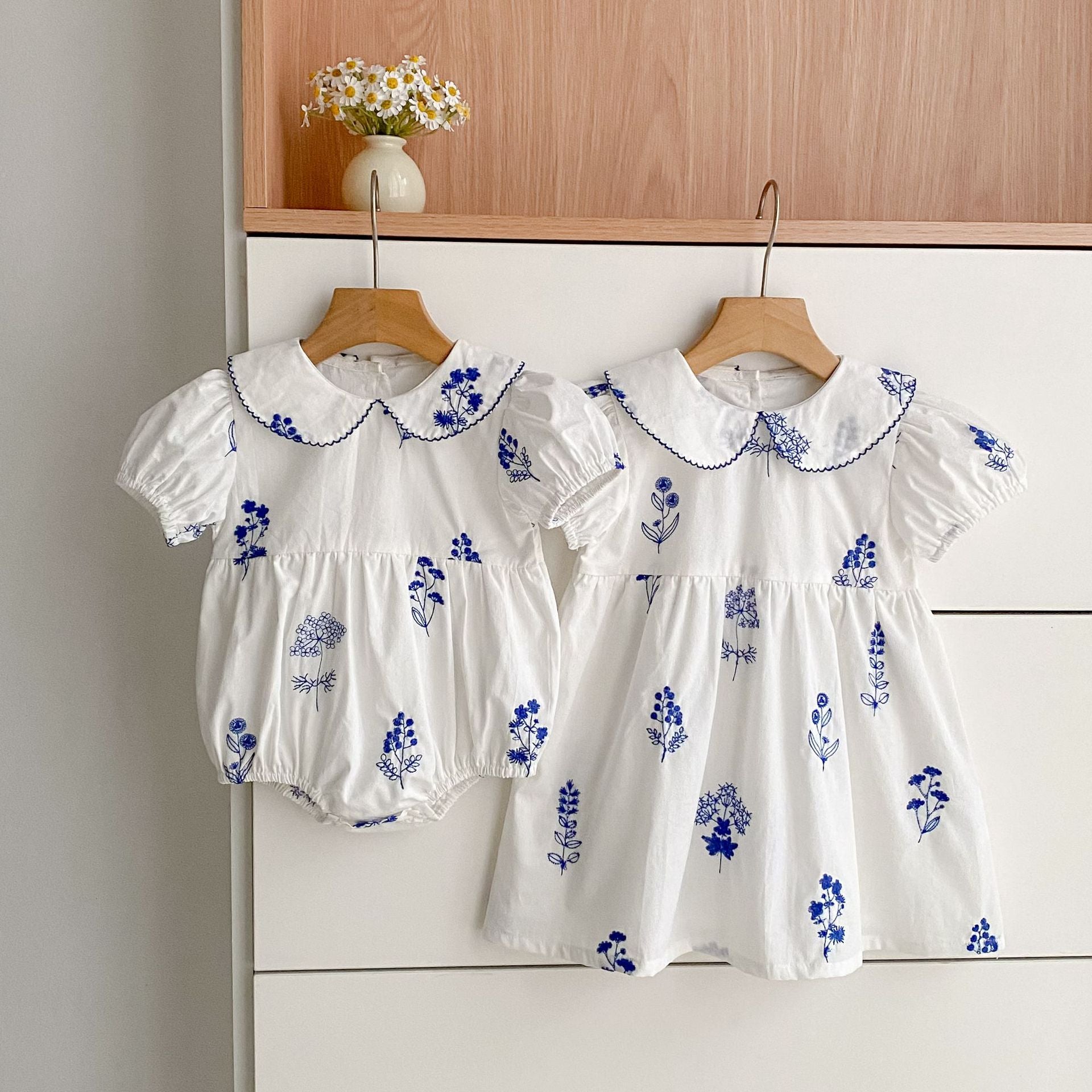 Arrival Summer Flowers Pattern Baby Kids Girls Onesies and Dress – Princess Sister Matching Set, MyKids-USA®, Baby & Children's Outfits, MyKids-USA -  -  -  -  -  -  - .