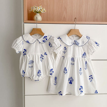 Arrival Summer Flowers Pattern Baby Kids Girls Onesies and Dress – Princess Sister Matching Set, MyKids-USA®, Baby & Children's Outfits, MyKids-USA -  -  -  -  -  -  - .