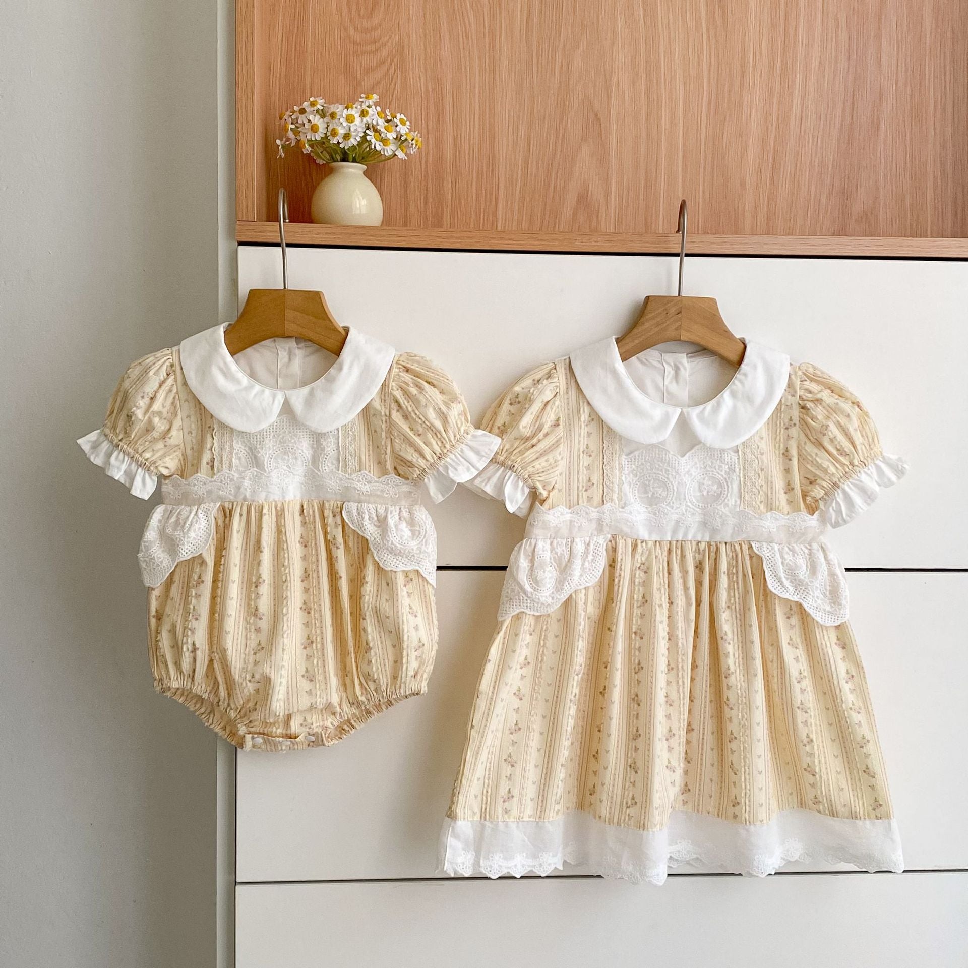 Arrival Summer Flowers Pattern Color Patchwork Baby Kids Girls Onesies and Dress – Princess Sister Matching Set, MyKids-USA®, Baby & Children's Outfits, MyKids-USA -  -  -  -  -  -  - .