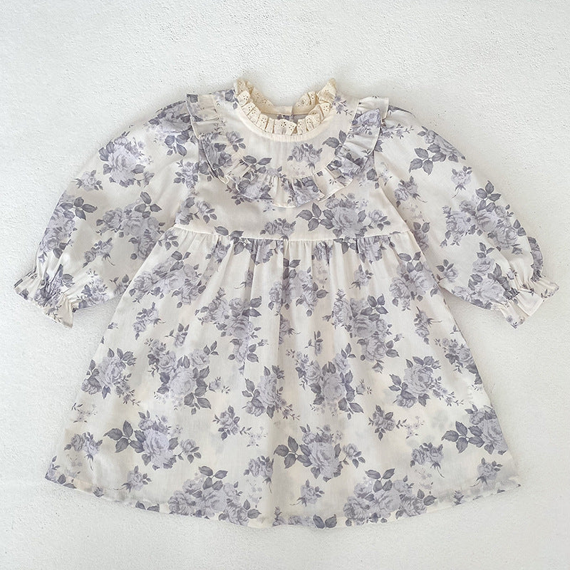 Arrival Spring and Autumn Flowers Pattern Baby Kids Girls Onesies and Dress – Princess Sister Matching Set, MyKids-USA®, Baby & Toddler Outfits, MyKids-USA - Size/Age - 66 (3-6M) - Color - Purple -  -  - TR2602232113-B.