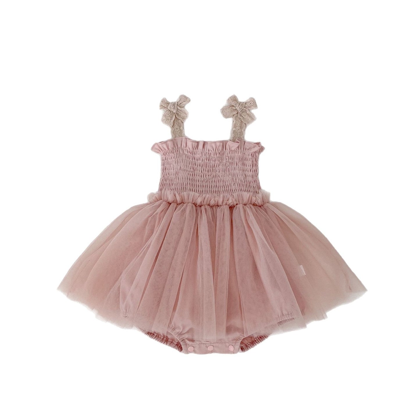 Summer Arrival Baby Girls Cute Solid Color Pleated Sleeveless Dress Design Strap Onesies, MyKids-USA®, Baby One-Pieces, MyKids-USA - Size/Age - 66 (3-6M) - Color - Pink -  -  - TR2504301708-B