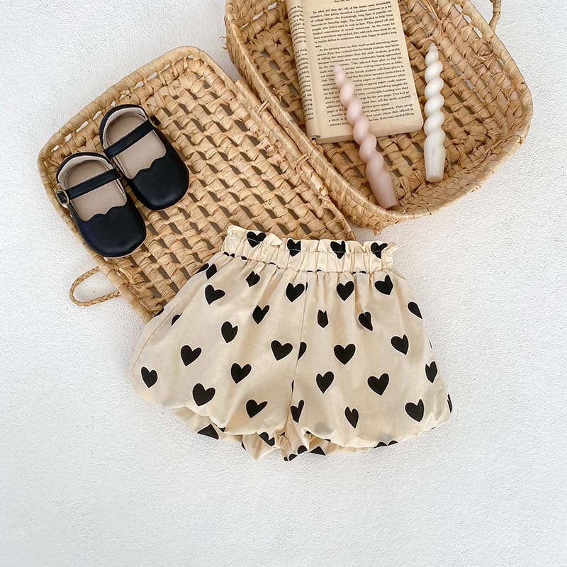 Arrival For Summer: Heart Print Camisole Dress And Shorts Set, MyKids-USA®, Baby & Toddler Outfits, MyKids-USA -  -  -  -  -  -  - 