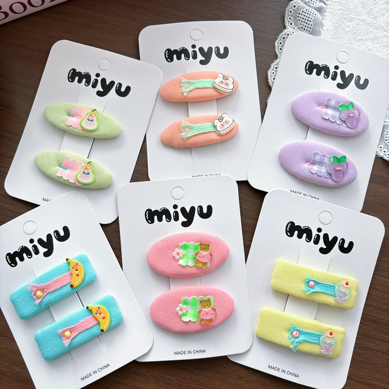 Collection of 2 Color Patchwork Hair Clips, MyKids-USA®, Hair Pins, Claws & Clips, MyKids-USA -  -  -  -  -  -  - .