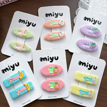 Collection of 2 Color Patchwork Hair Clips, MyKids-USA®, Hair Pins, Claws & Clips, MyKids-USA -  -  -  -  -  -  - .