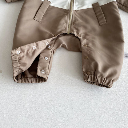 Autumn and Spring Arrival Baby Unisex Long Sleeves Casual Letters Pattern Zip-up Rompers, MyKids-USA®, Baby One-Pieces, MyKids-USA -  -  -  -  -  -  - 