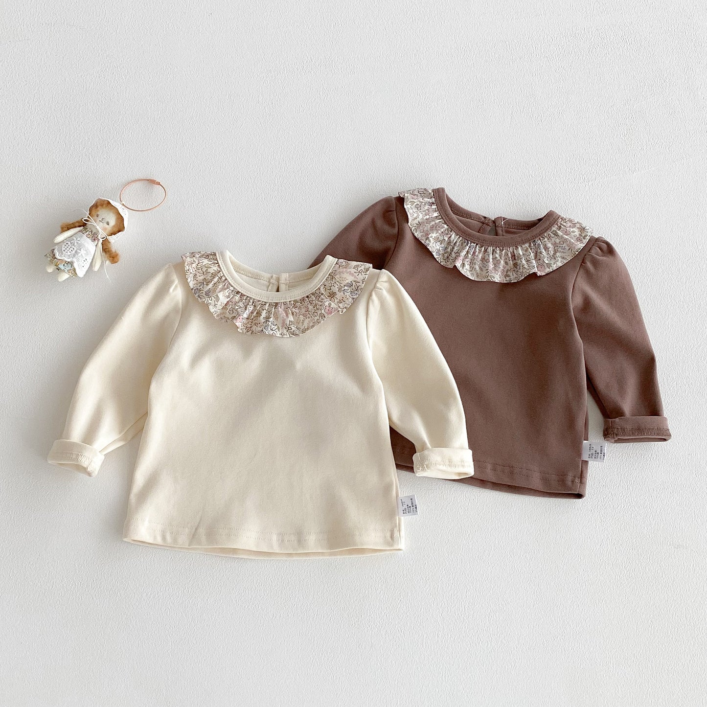 Autumn Arrival Baby Girls Flowers Pattern Collar Long Sleeves Top, MyKids-USA®, Baby & Toddler Tops, MyKids-USA -  -  -  -  -  -  - 
