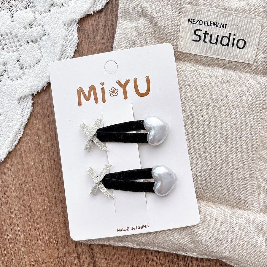 Collection of 2 Versatile Butterfly-bows Pattern Hair Clips, MyKids-USA®, Hair Pins, Claws & Clips, MyKids-USA - Size/Age - Average Size (0-12Y） - Color - Ivory -  -  - TR2601081523-E.