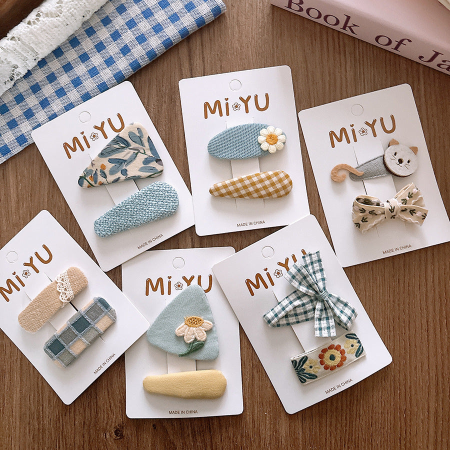 Collection of 2 Versatile Flowers and Cartoon Pattern Hair Clips, MyKids-USA®, Hair Pins, Claws & Clips, MyKids-USA -  -  -  -  -  -  - .