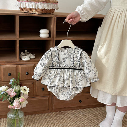 Spring Arrival Baby Girls Long Sleeves Crew Neck Floral Bodysuit, MyKids-USA®, Bodysuits, MyKids-USA -  -  -  -  -  -  - .