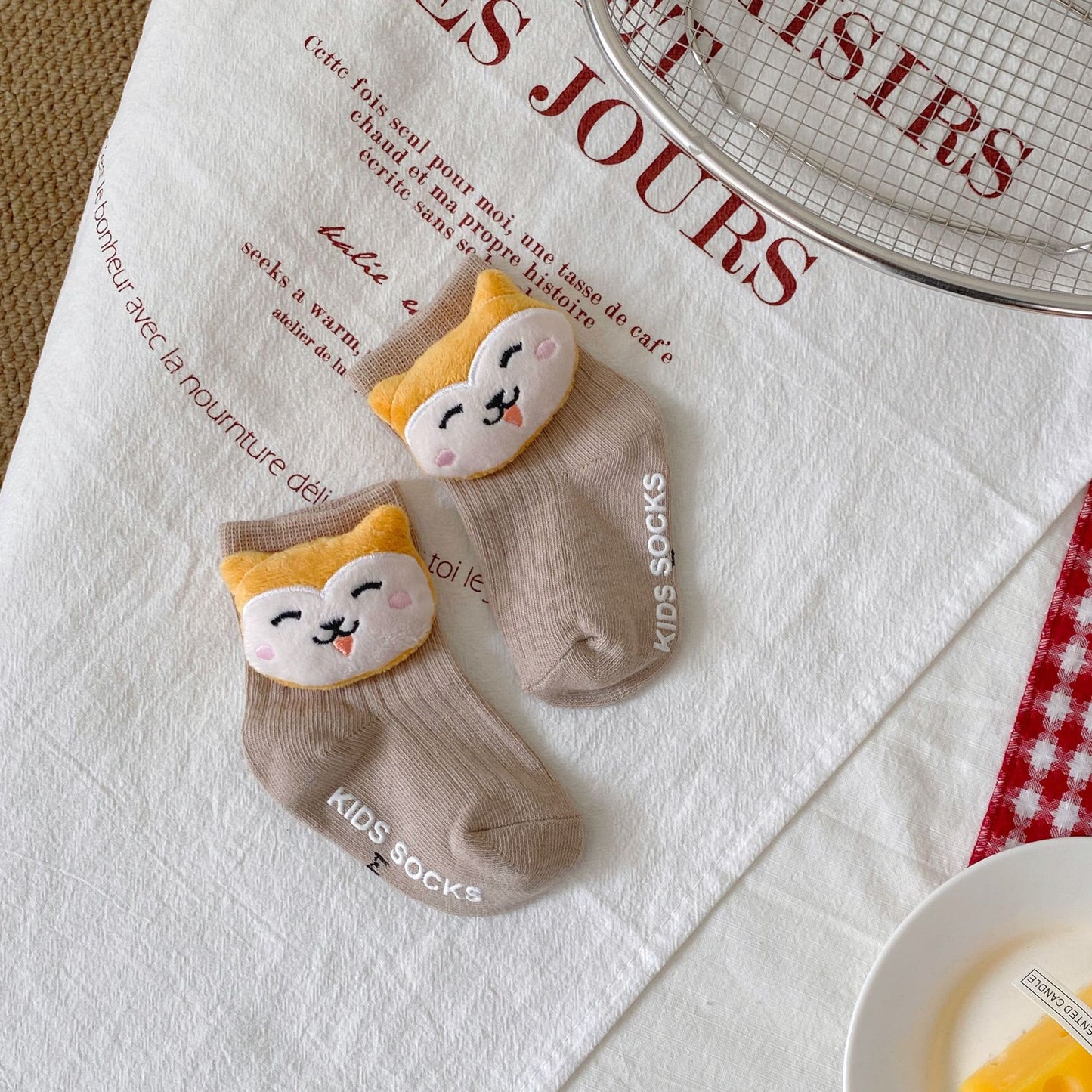 Autumn and Spring Baby Unisex Breathable Simple Cartoon Pattern Socks, MyKids-USA®, Baby & Toddler Socks & Tights, MyKids-USA - Size/Age - S (0-1Y) - Color - Coffee -  -  - TR2512062305-D.