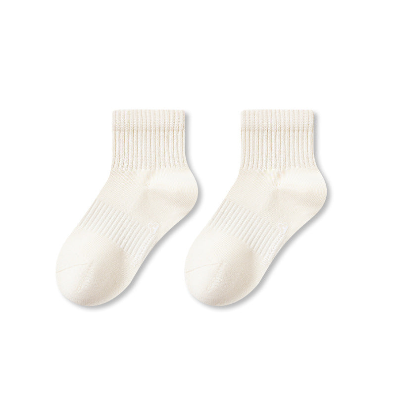 Autumn and Spring Baby Unisex Breathable Simple Letters Pattern Socks, MyKids-USA®, Baby & Toddler Socks & Tights, MyKids-USA - Size/Age - S (1-3Y) - Color - Beige -  -  - TR2512301346-A.