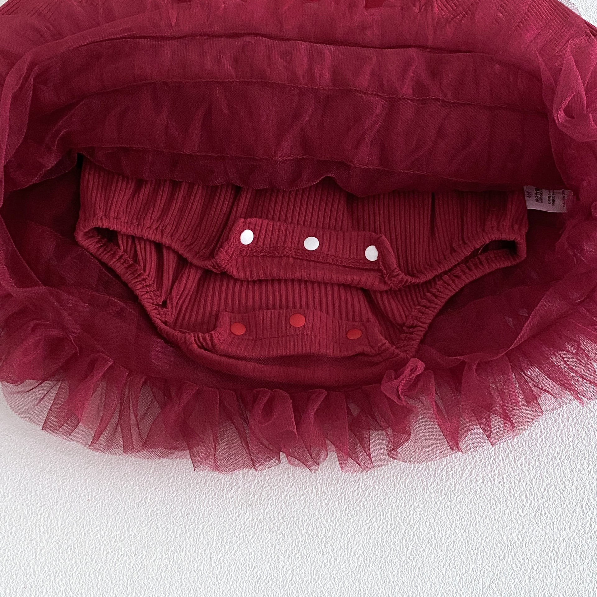 Spring Arrival Baby Girls Long Sleeves Tulle Decorated Plain Onesies Dress, MyKids-USA®, Baby & Toddler Dresses, MyKids-USA -  -  -  -  -  -  - .