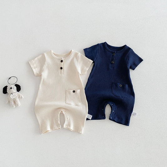 Summer Arrival Baby Boys and Girls Short Sleeves Solid Color Crew Neck Bodysuit, MyKids-USA®, Bodysuits, MyKids-USA -  -  -  -  -  -  - .