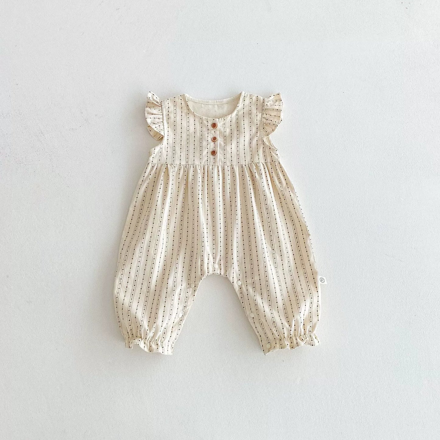 Summer Arrival Baby Girls Fly Sleeves Striped Pattern Rompers, MyKids-USA®, Baby One-Pieces, MyKids-USA -  -  -  -  -  -  - 