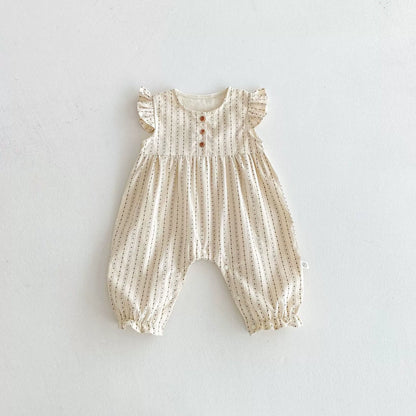 Summer Arrival Baby Girls Fly Sleeves Striped Pattern Rompers, MyKids-USA®, Baby One-Pieces, MyKids-USA -  -  -  -  -  -  - 