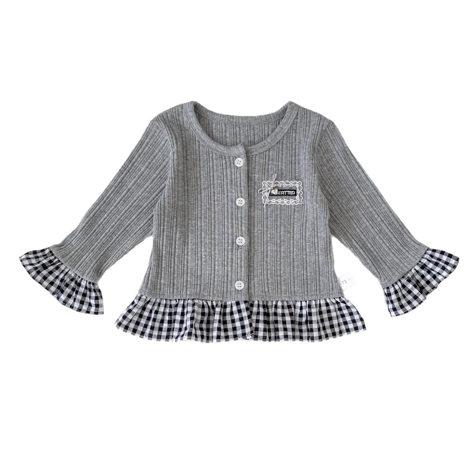 Spring Arrival Baby Girls Color Patchwork Long Sleeves Single Breasted Top, MyKids-USA®, Baby & Toddler Tops, MyKids-USA -  -  -  -  -  -  - .