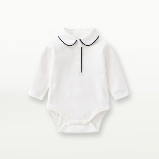 Autumn Arrival Baby Boys Long Sleeves Turn-down Collar Bodysuit, MyKids-USA®, Bodysuits, MyKids-USA -  -  -  -  -  -  - .