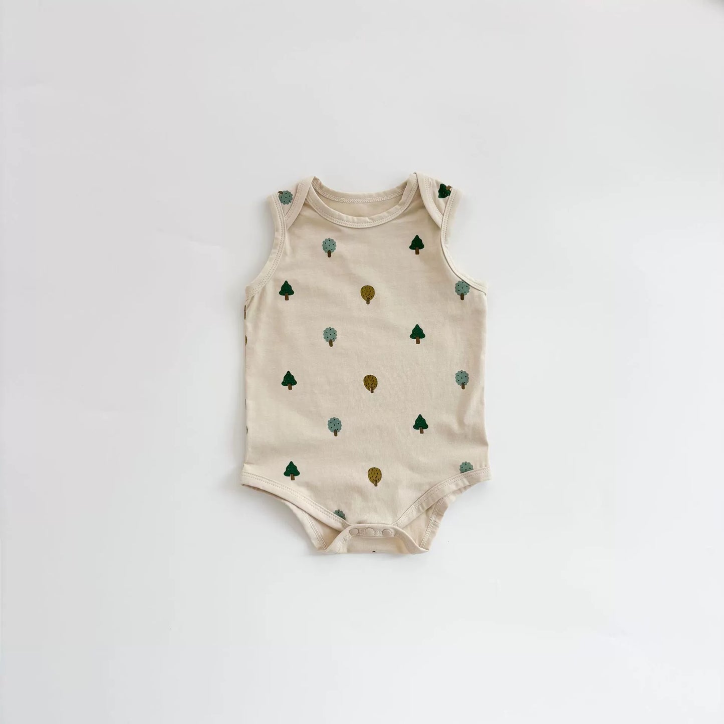 Summer Arrival Baby Unisex Casual Tiny Trees Pattern Sleeveless Onesies, MyKids-USA®, Baby One-Pieces, MyKids-USA -  -  -  -  -  -  - 