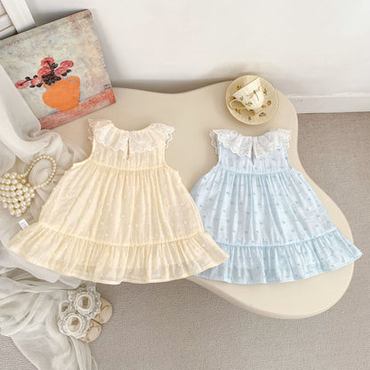 Summer Arrival Baby Girls Sleeveless Embroidery Pattern Dress, MyKids-USA®, Baby & Children's Dresses, MyKids-USA -  -  -  -  -  -  - .