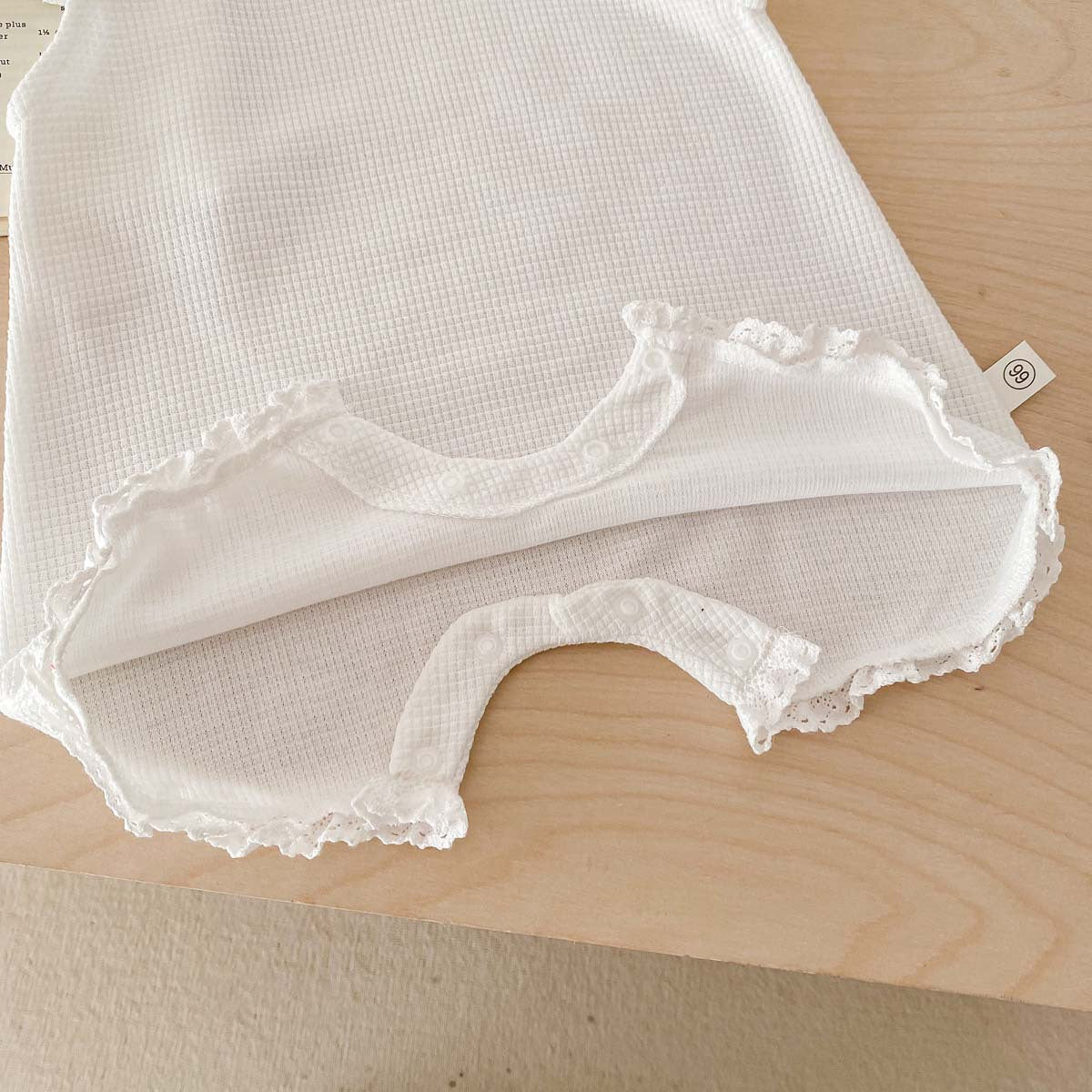 Summer Arrival Baby Girls Solid Color Short Sleeves Ruffle Neck Rompers, MyKids-USA®, Baby One-Pieces, MyKids-USA -  -  -  -  -  -  - 