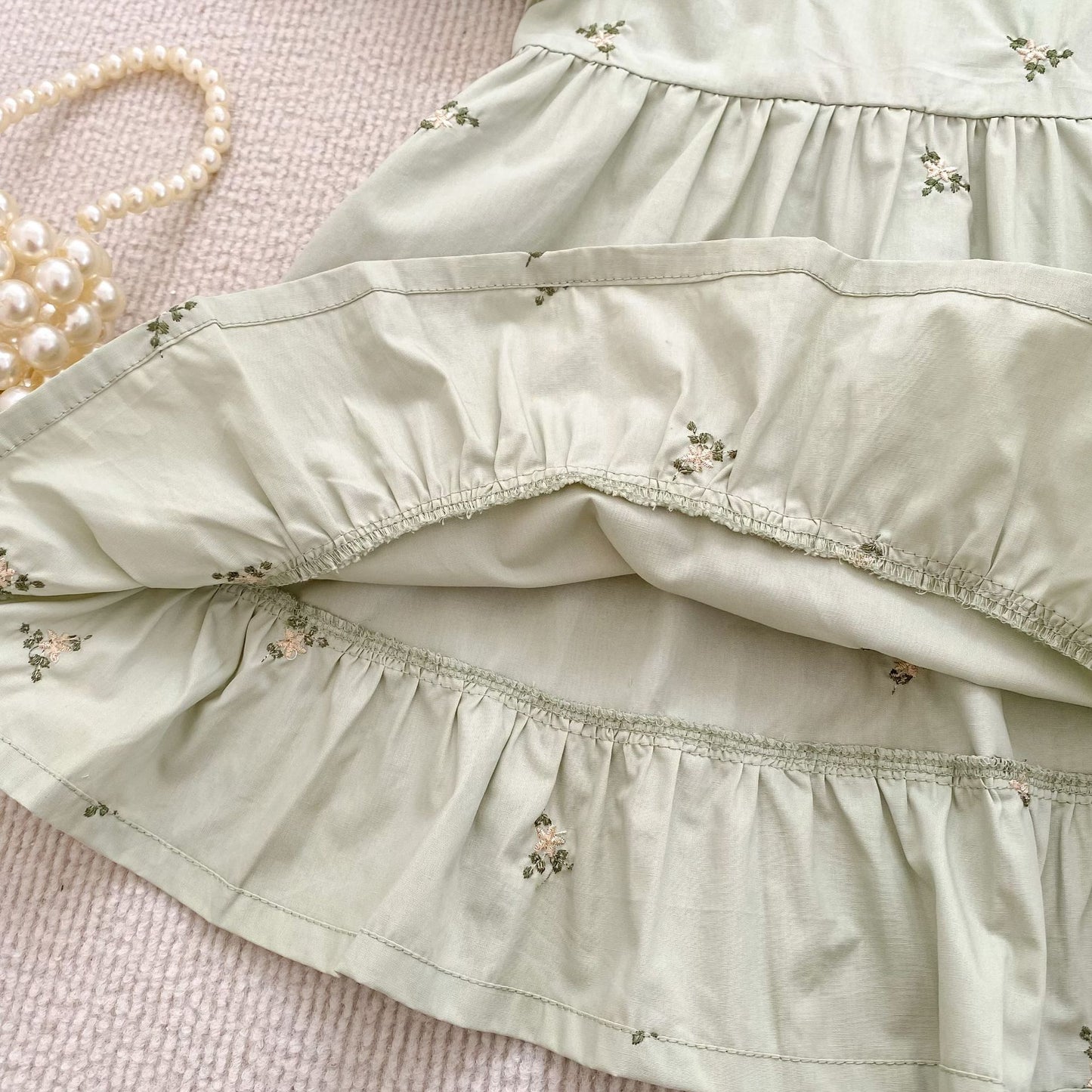 Summer Girls Flowers Pattern Embroidered Onesies and Dress – Princess Sister Matching Set, MyKids-USA®, Baby & Toddler Outfits, MyKids-USA -  -  -  -  -  -  - .