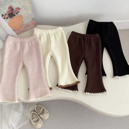 Autumn and Winter Arrival Fashion American Style Fleece-lined Warm Flared Pants, MyKids-USA®, Leggings, MyKids-USA -  -  -  -  -  -  - 