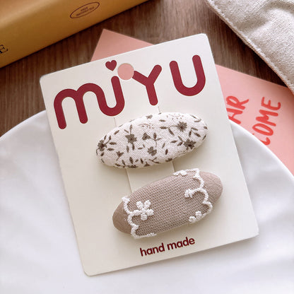 Collection of 2 Versatile Geometric Shaped Hair Clips, MyKids-USA®, Hair Pins, Claws & Clips, MyKids-USA - Size/Age - Average Size (0-12Y） - Color - Pink -  -  - TR2601061409-E.