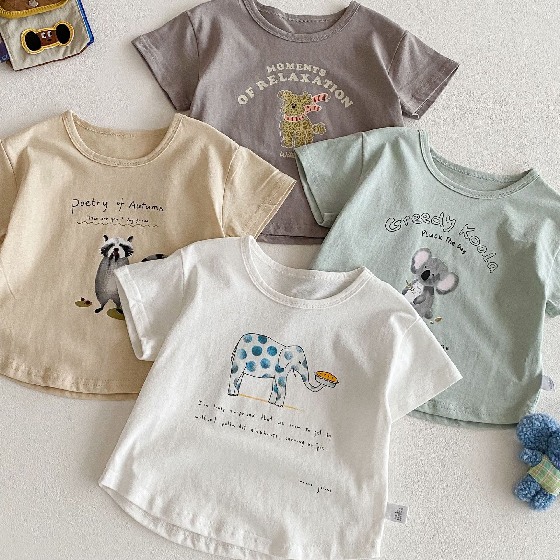Summer Boys and Girls’ Cartoon and Letters Pattern T-shirt in European and American Style, MyKids-USA®, T-Shirts, MyKids-USA -  -  -  -  -  -  - .