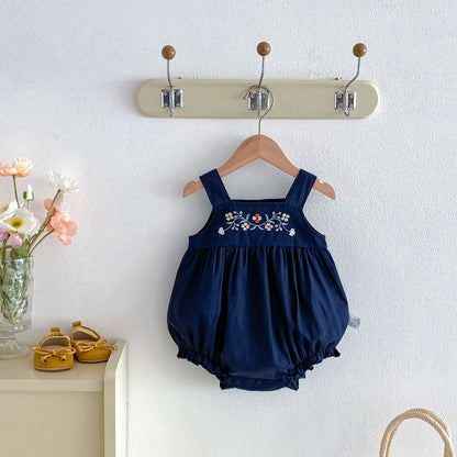 Summer Arrival Baby Girls Sleeveless Flowers Pattern Bodysuit, MyKids-USA®, Baby & Children's One-Pieces, MyKids-USA -  -  -  -  -  -  - .