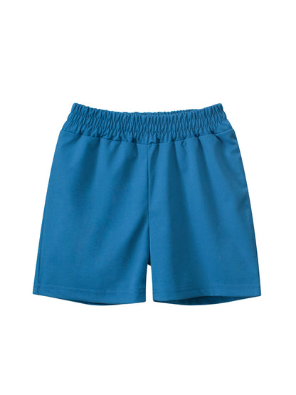 Summer Arrival Boys Casual Style Solid Color Shorts, MyKids-USA®, Shorts, MyKids-USA - Size/Age - 90 (12-24M) - Color - Blue -  -  - TR2505091945-A