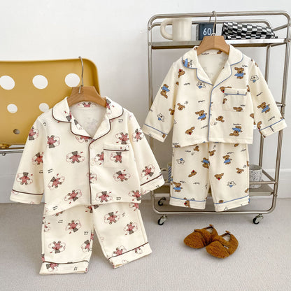 Winter and Autumn Baby Kids Long Sleeves Animals Cartoon Pattern Top and Pants Pajamas Clothing Set, MyKids-USA®, Pajamas, MyKids-USA -  -  -  -  -  -  - 