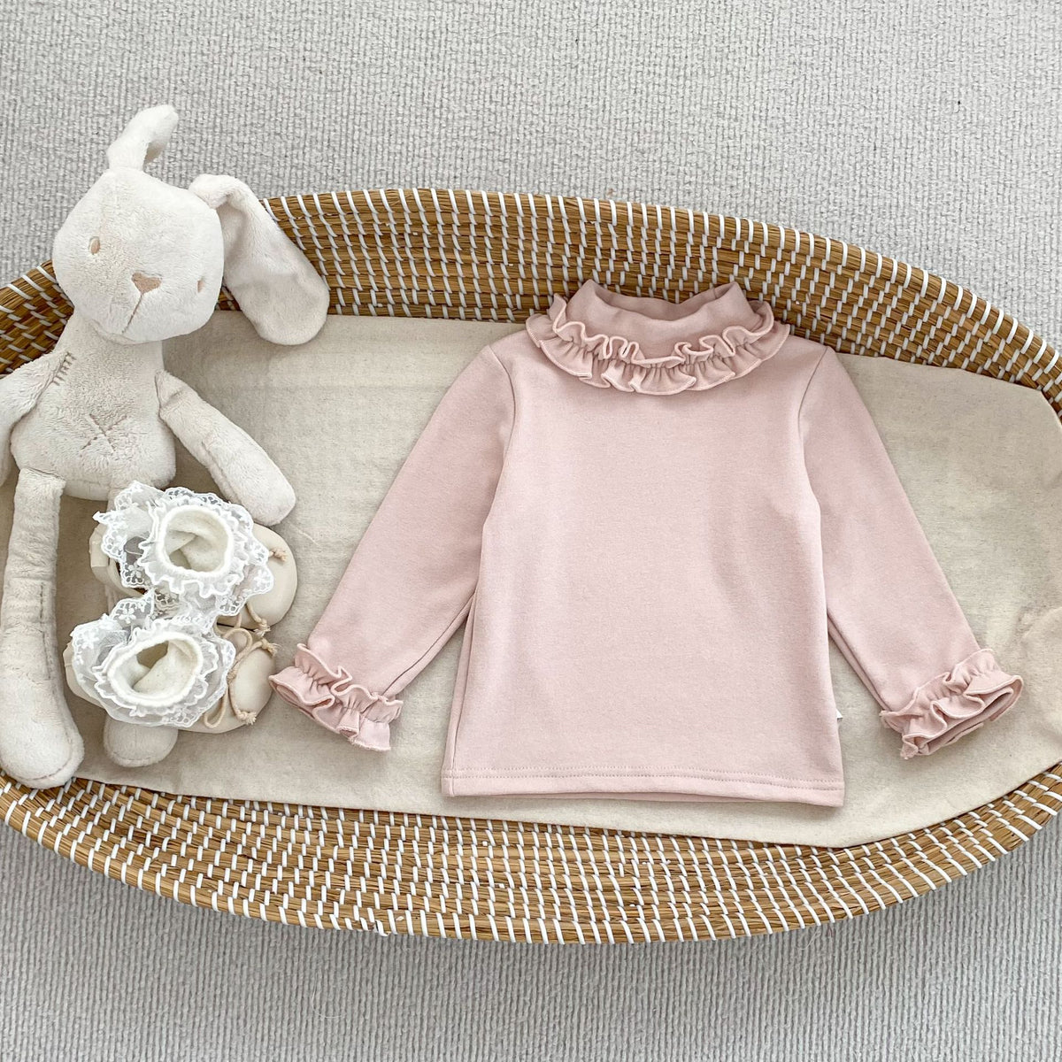 MyKids-USA® Baby Kids Girls Solid Color Turtle Neck Long Sleeves Top