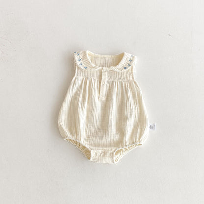 Design Summer Baby Kids Girls Sleeveless Flowers Pattern Bodysuit, MyKids-USA®, Baby & Children's One-Pieces, MyKids-USA - Size/Age - 66 (3-6M) - Color - Apricot -  -  - TR2604062309-A.