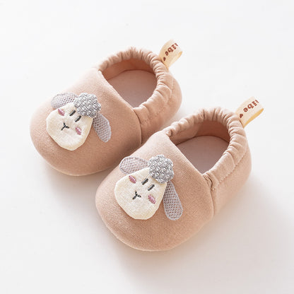 Spring and Autumn Baby Girl Cute Animals Cartoon Pattern Toddler Soft-Sole Walking Shoes, MyKids-USA®, First Steps & Crawlers, MyKids-USA - Size/Age - insole length 11.00 cm - Color - Khaki -  -  - TR2509292240-F