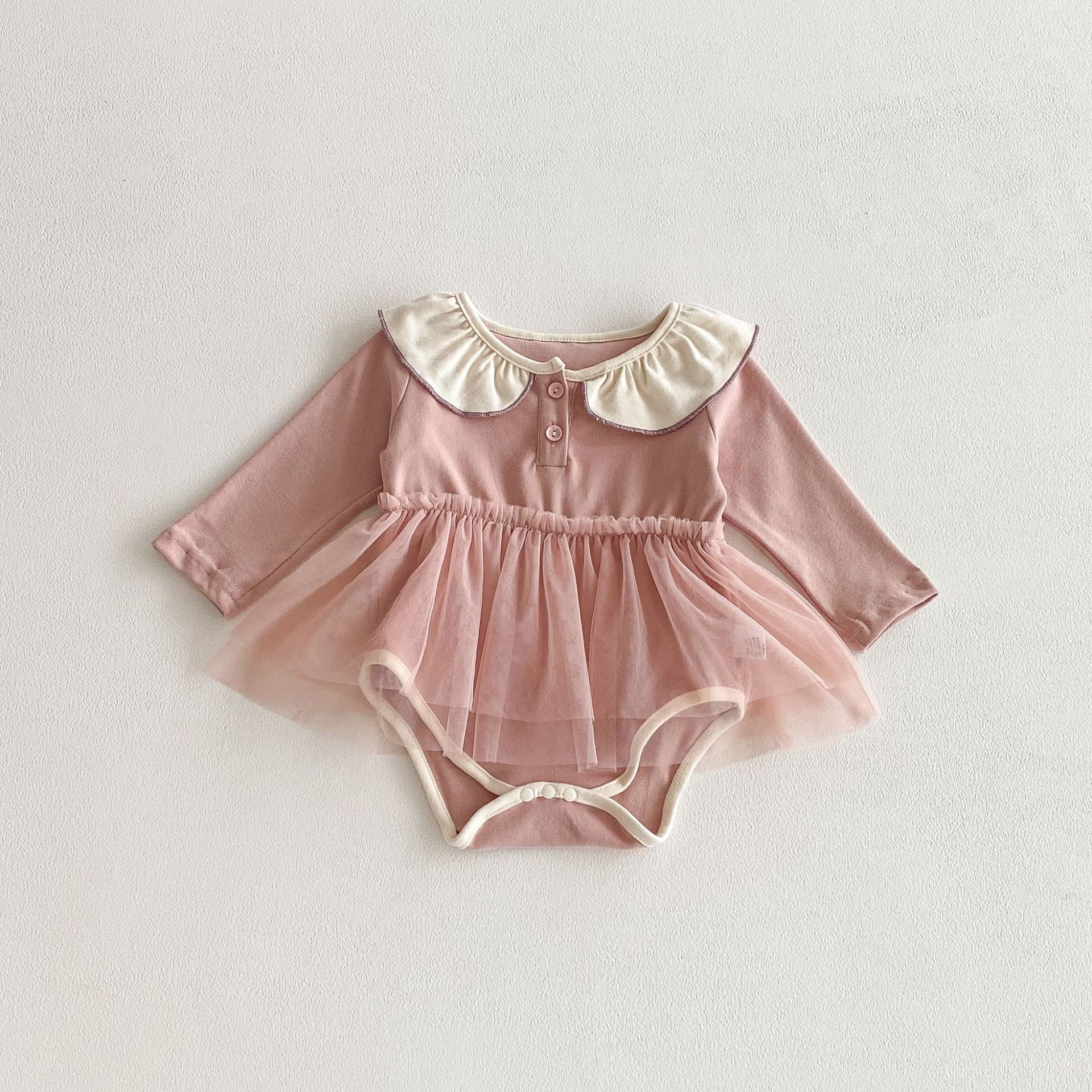 Autumn Arrival Baby Kids Girls Color Patchwork Long-sleeved Onesies and Rompers – Princess Sister Matching Set, MyKids-USA®, Baby & Toddler Outfits, MyKids-USA - Size/Age - 66 (3-6M) - Color - Light Pink -  -  - TR2510292247-1-A