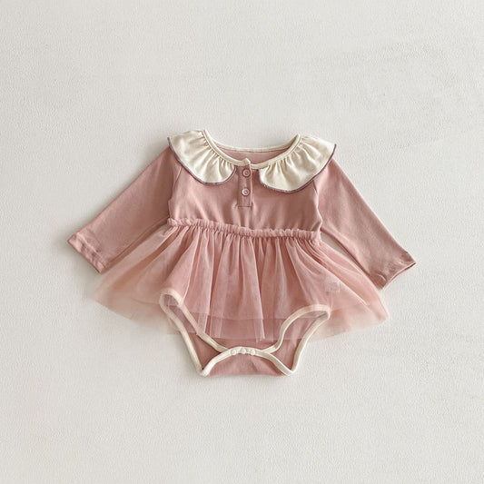 Autumn Arrival Baby Kids Girls Color Patchwork Long-sleeved Onesies and Rompers – Princess Sister Matching Set, MyKids-USA®, Baby & Toddler Outfits, MyKids-USA - Size/Age - 66 (3-6M) - Color - Light Pink -  -  - TR2510292247-1-A